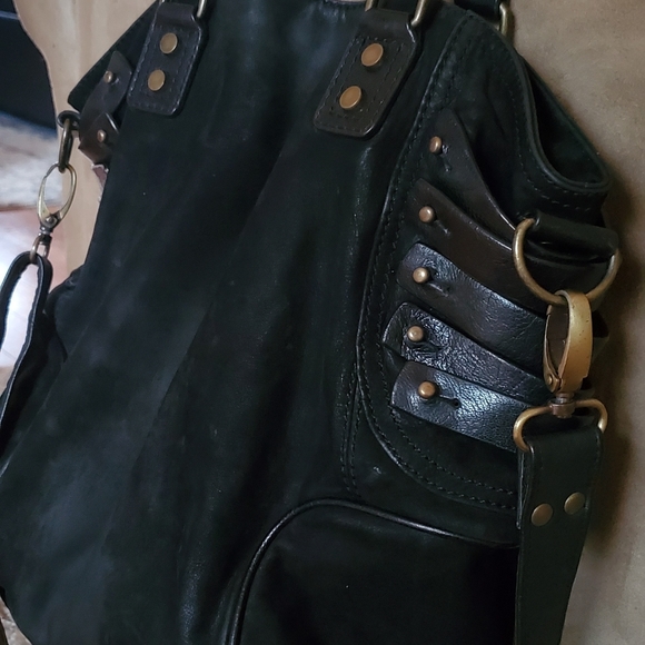 Gorgeous Cynthia Vincent Black Suede & Leather Bag - Picture 3 of 14